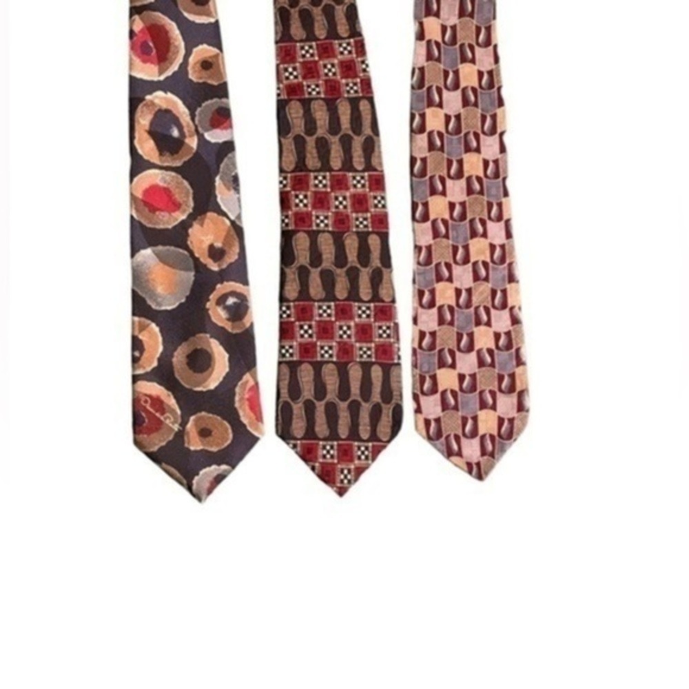 Oscar De La Renta | 3 - Silk Paisley Ties Lot​​​